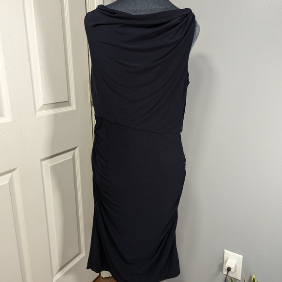 Vera Wang Sleeveless Draped/Ruched Dress *Please Read for Flaws - Picture 5 of 15